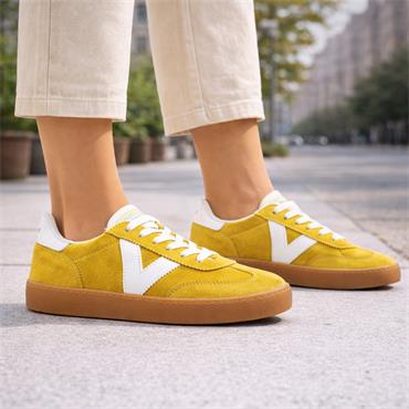 Victoria Berlin Suede Gumsole Trainer - Yellow